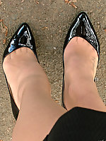 high heels milf nylon