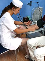 high heels nurse sex stockings
