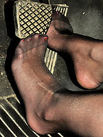 feet high heels mature pantyhose
