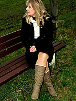 boots high heels mature outdoor pantyhose