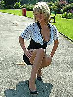 high heels outdoor stockings