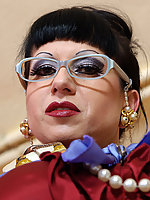 Conservative satin and stocking teacher is a slutty MILF