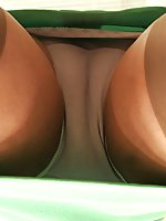 Kitchen panty and stockings striptease